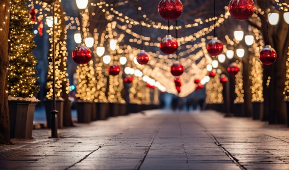 Świąteczne dekoracje nadają Warszawie retro wygląd nawiązujący do lat 50. i 60.